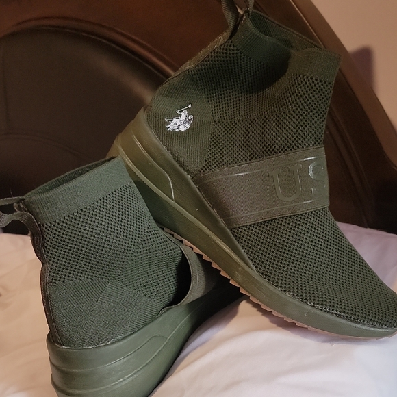 Polo by Ralph Lauren Green Ankle Boots - Picture 7 of 13